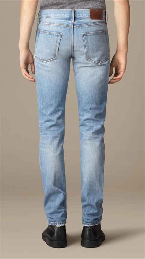 how long is burberry mens jeans 32 short|Slim Fit Jeans in Indigo .